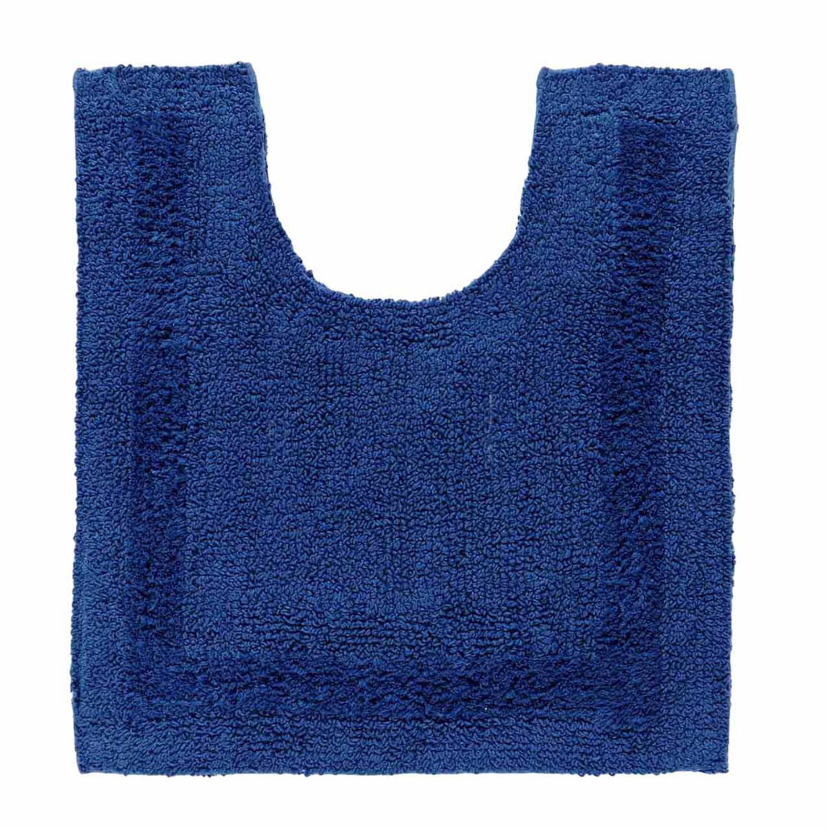 WC-VORLEGER 50/55 cm, 100% Baumwolle, wendbar - Dunkelblau, Textil (50/55cm) - Homescapes