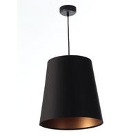 HÄNGELEUCHTE Kupfer 30/37 cm - Schwarz, Kunststoff (30/0.8/37cm) - ONZENO