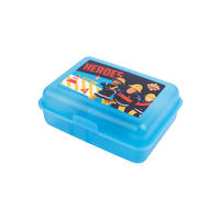 BROTDOSE Feuerwehrmann Sam Heroes in Action Blau 17,5 x 12,8 x 6,9 cm - Blau, Kunststoff (17.5/6.9/12.8cm) - Chiemsee