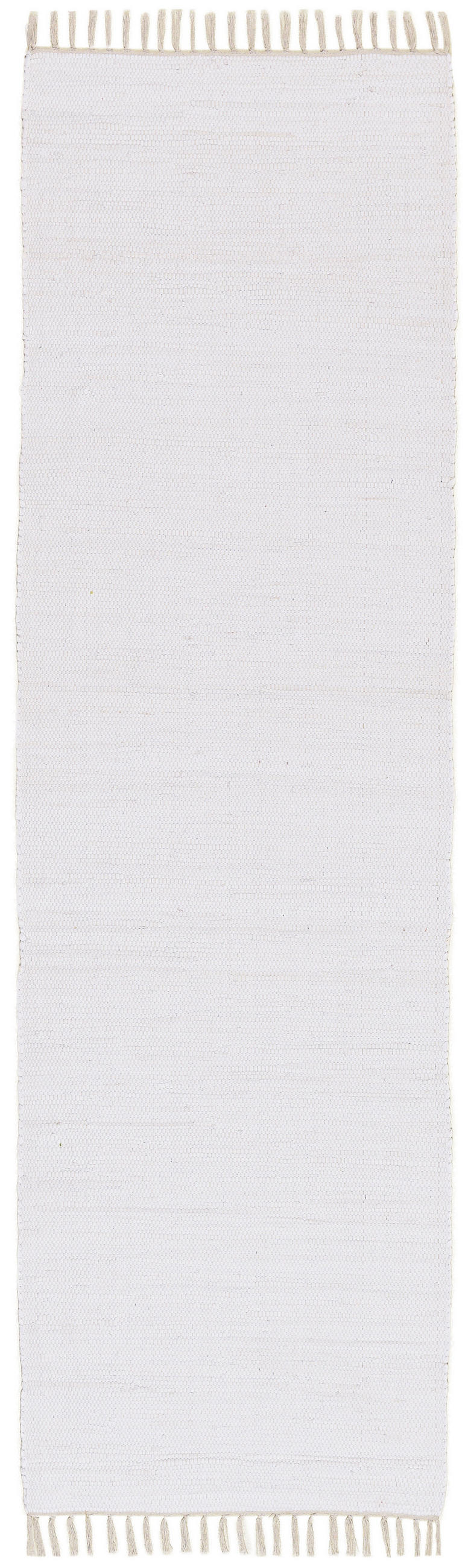 FLECKERLTEPPICH Chindi 70x250 cm - Weiß, Textil (70/250cm) - Rug and Roll