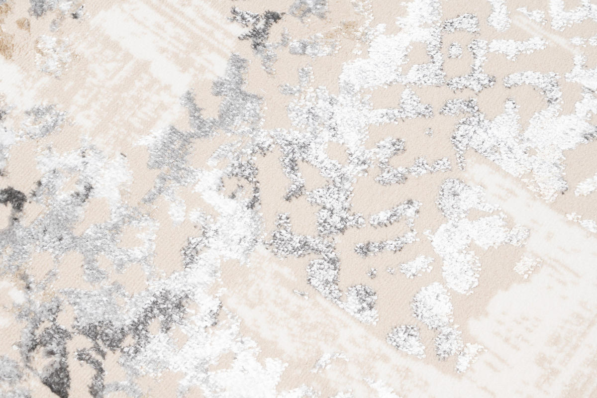 LÄUFER Crystal Hellgrau Marmor Optik 80/500 cm - Hellgrau, Textil (80/500cm) - Tapiso