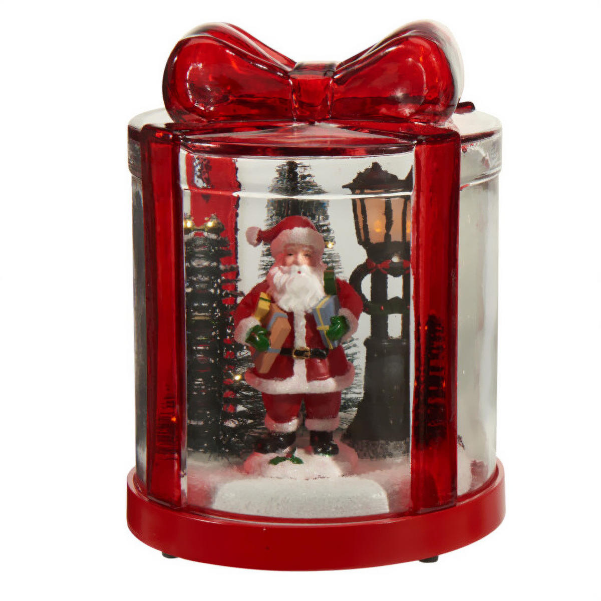 GESCHENKBOX mit LED-Beleuchtung 13/13/17 cm - Multicolor, Glas (13/17/13cm) - Home Styling Collection