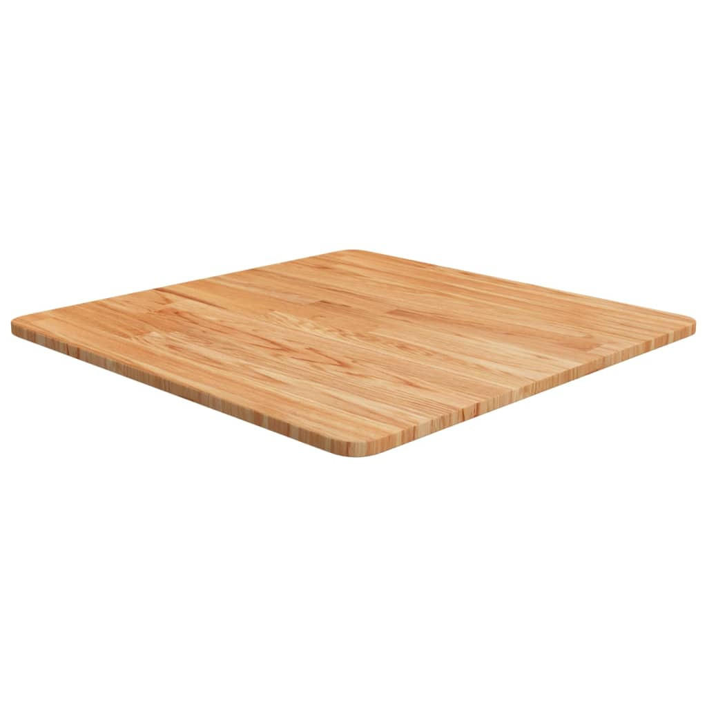 TISCHPLATTE Quadratisch Hellbraun 60/60/1,5Cm Behandelte Eiche - Braun, Holz (60/60/1.5cm) - vidaXL