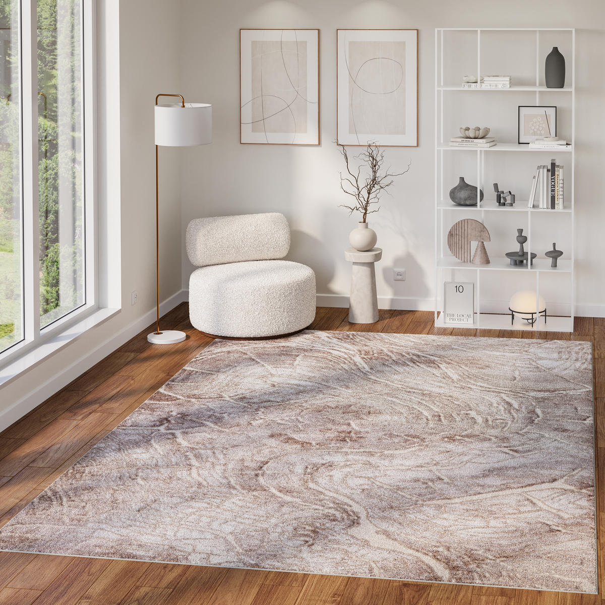 TEPPICH COMO Beige 200/300 cm - Beige, Kunststoff (200/300cm) - Tapiso