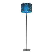 LED STEHLEUCHTE Metall Schwarz-Gold - Schwarz, Metall (38/38/151cm) - Globo Lighting