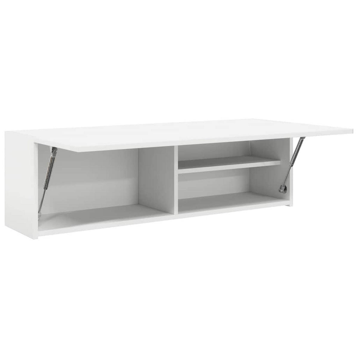BAD-WANDSCHRANK Weiss 100/25/30 Cm Holzwerkstoff - Weiß, Holzwerkstoff (25/30/100cm) - vidaXL