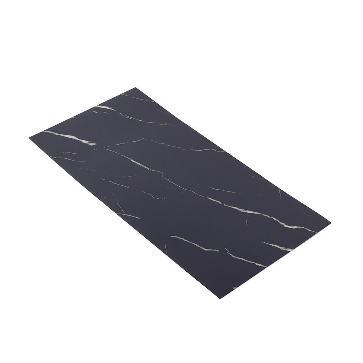 WANDPANEELE 1.8m²/10-TLG. Wasserdicht Selbstklebend Marmormuster Schwarz - Schwarz, Kunststoff (30/60/0.2cm) - Livingandhome