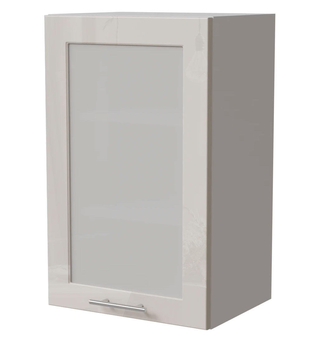 KÜCHENHÄNGESCHRANK Brerra W2S/45 Weiß / RAL 9001 creme Hochglanz 45 / 32,5 / 72cm - Creme/Weiß, Holz/Holzwerkstoff (45/72/32.5cm) - Feldmann-Wohnen