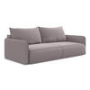 3-SITZER SOFA mit Schlaffunktion Samt Stoff Violett - Lila/Flieder, Kunststoff/Textil (216/86/105cm) - LaMiaSofa