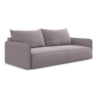 3-SITZER SOFA mit Schlaffunktion Samt Stoff Violett - Lila/Flieder, Kunststoff/Textil (216/86/105cm) - LaMiaSofa