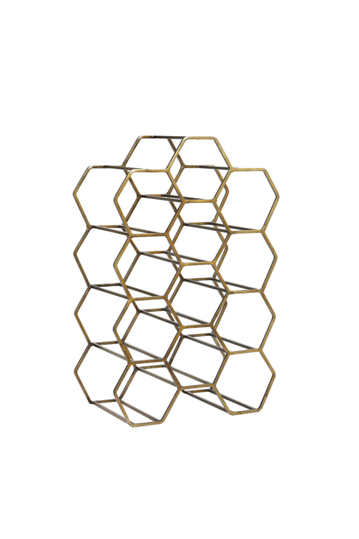 WEINREGAL Salbris Bronze 30/18/46 cm - Bronzefarben, Metall (18/46/30cm) - Light & Living