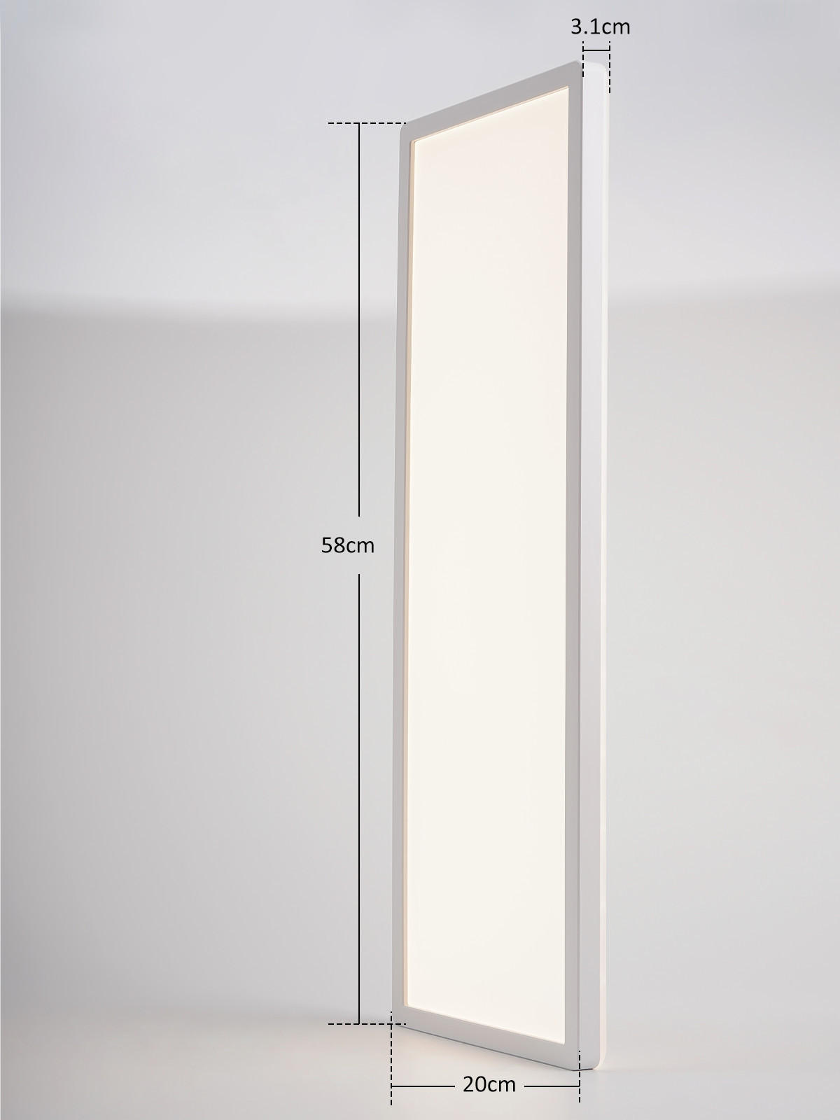 LED DECKENLEUCHTE Morvyn 58/20/3 cm - Weiß, Kunststoff (58/20/3cm) - ZMH