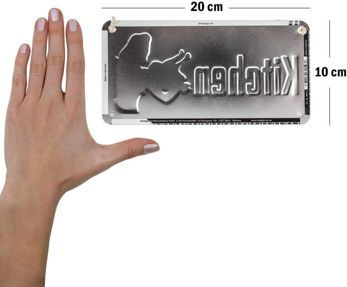 HÄNGESCHILD 10/20 cm Home & Country Best Kitchen - Multicolor, Metall (20/10/0.2cm) - Nostalgic-Art