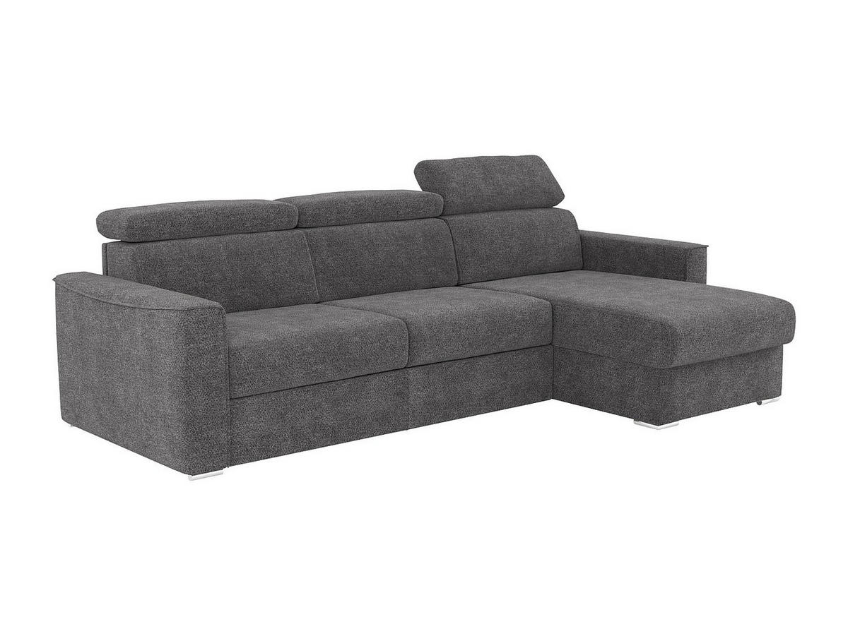 SCHLAFSOFA - 5 Personen - Stoff - Anthrazitgrau - - Anthrazit, Textil (302/97/223cm) - Vente-Unique