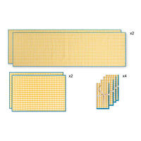 TISCHET 8-teilig, Baumwolle und PES (Polyester), gelb und blau SET FESTON - Gelb, Textil (40/130cm) - RNT By Really Nice Things