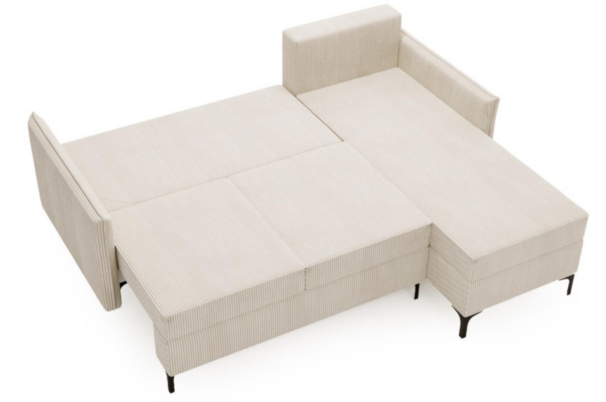 ECKSOFA Beige LEA L Cord Rechts - Beige, Textil (168/213cm) - Sepro Meble