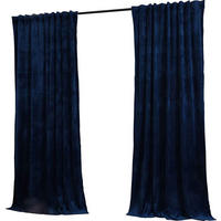 VORHANG 2ER SET MILANO HxB 235x135 cm Blau - Blau, Textil (135/235cm) - Gardinenbox