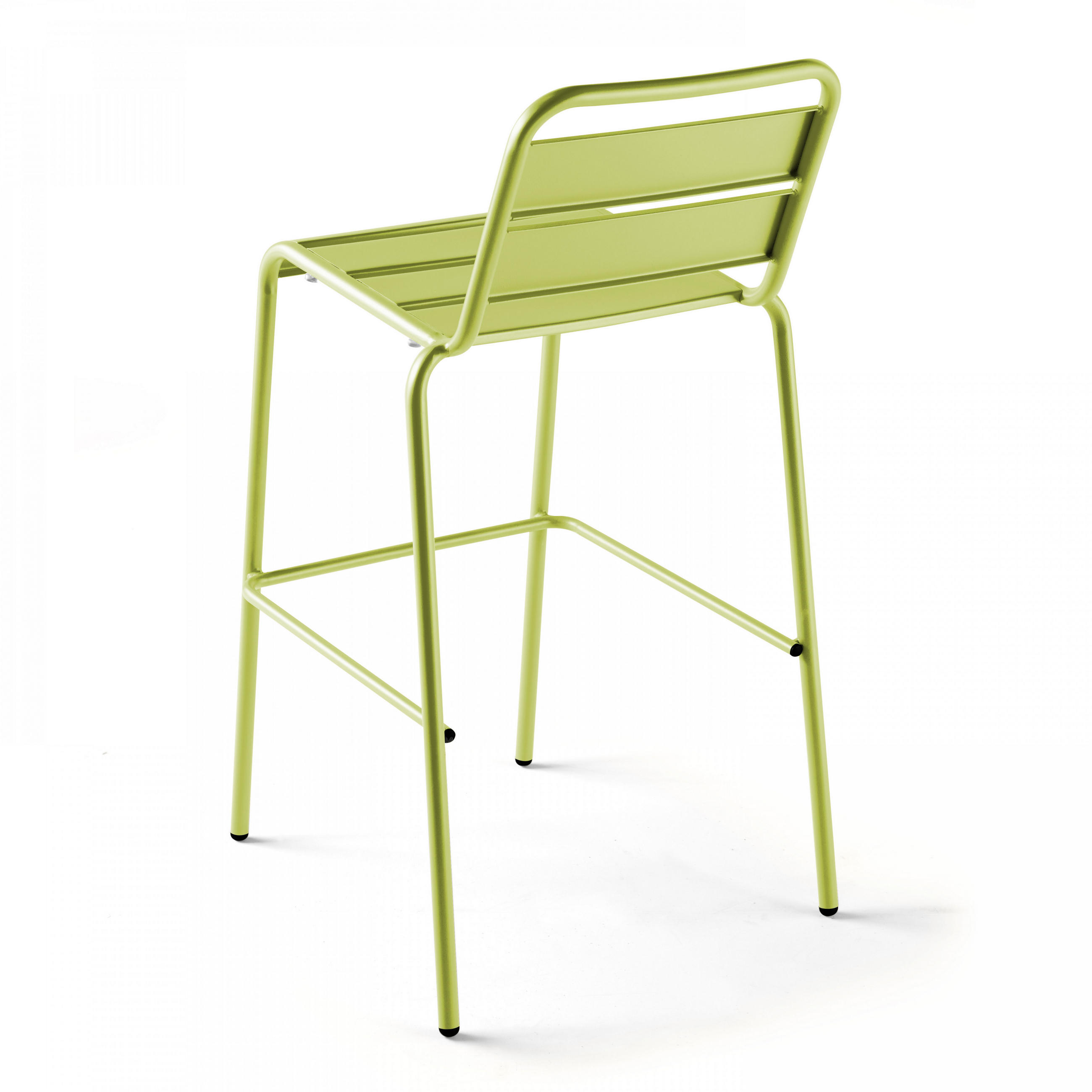 BARHOCKER, Grün - Grün, Metall (49/101/58cm) - Oviala