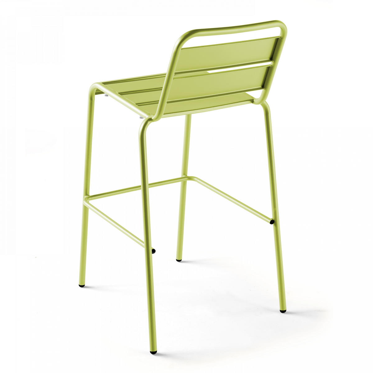 BARHOCKER, Grün - Grün, Metall (49/101/58cm) - Oviala