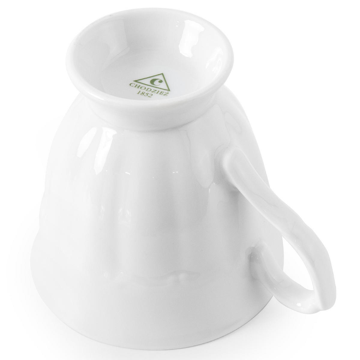 TASSEN-SET TASSE mit Untertasse Chodziez MARIA TERESA 6-tlg - Weiß, Keramik (0.25L) - KONSIMO®