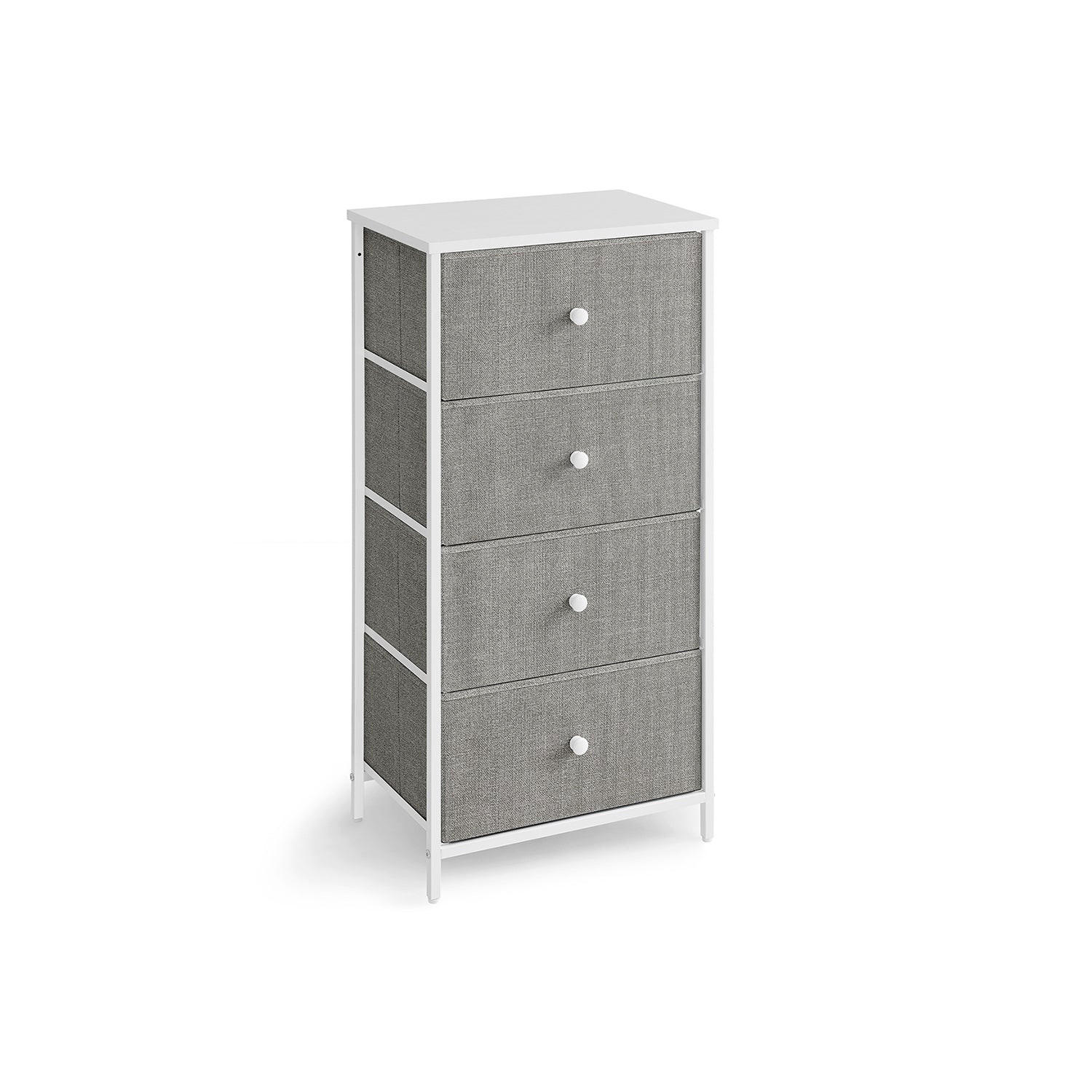 KOMMODE JUBA - Hellgrau, Holzwerkstoff (45/91.7/30cm) - Hansiro