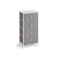 KOMMODE JUBA - Hellgrau, Holzwerkstoff (45/91.7/30cm) - Hansiro