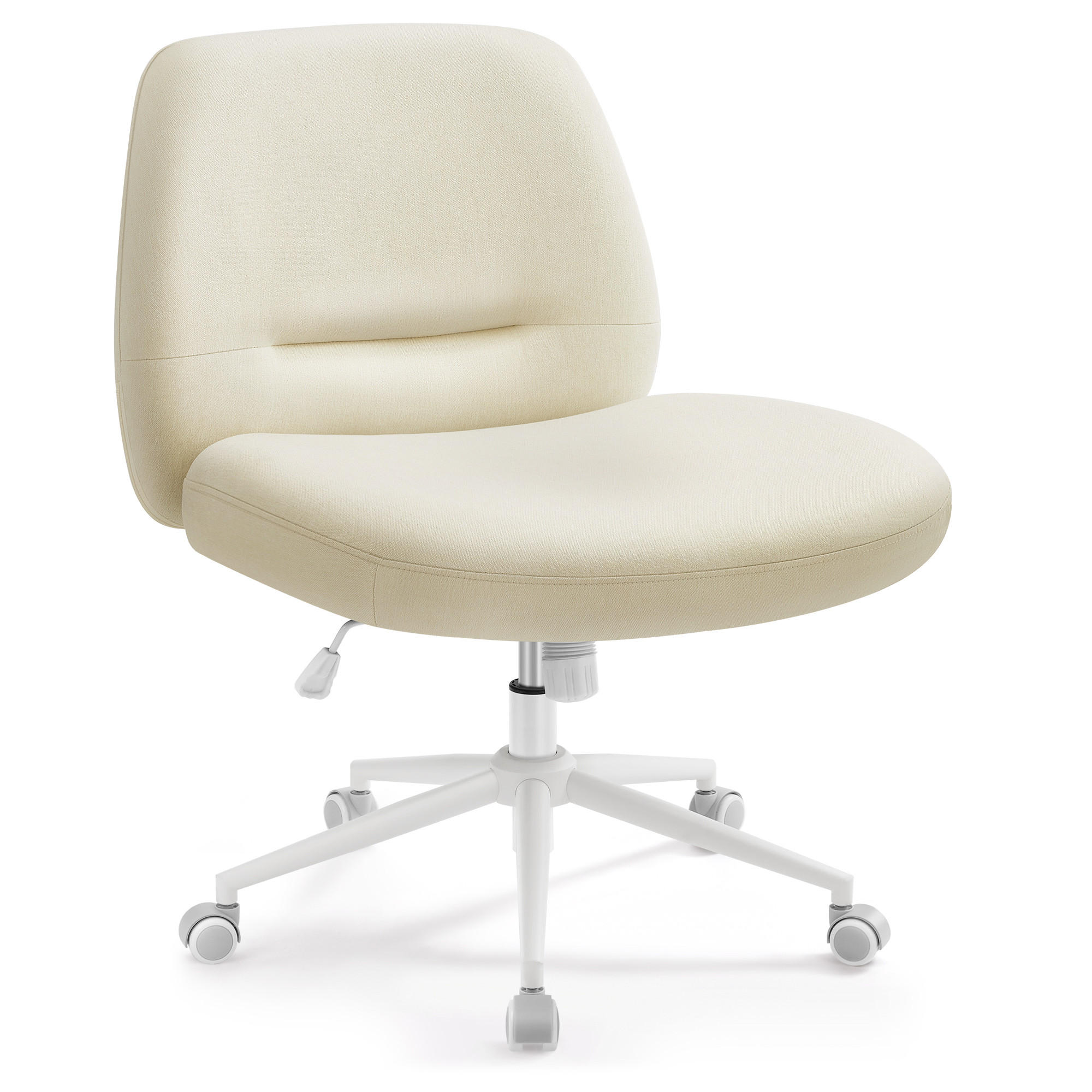 BÜRODREHSTUHL Laela - Weiß, Metall (63/78/69cm) - SONGMICS HOME