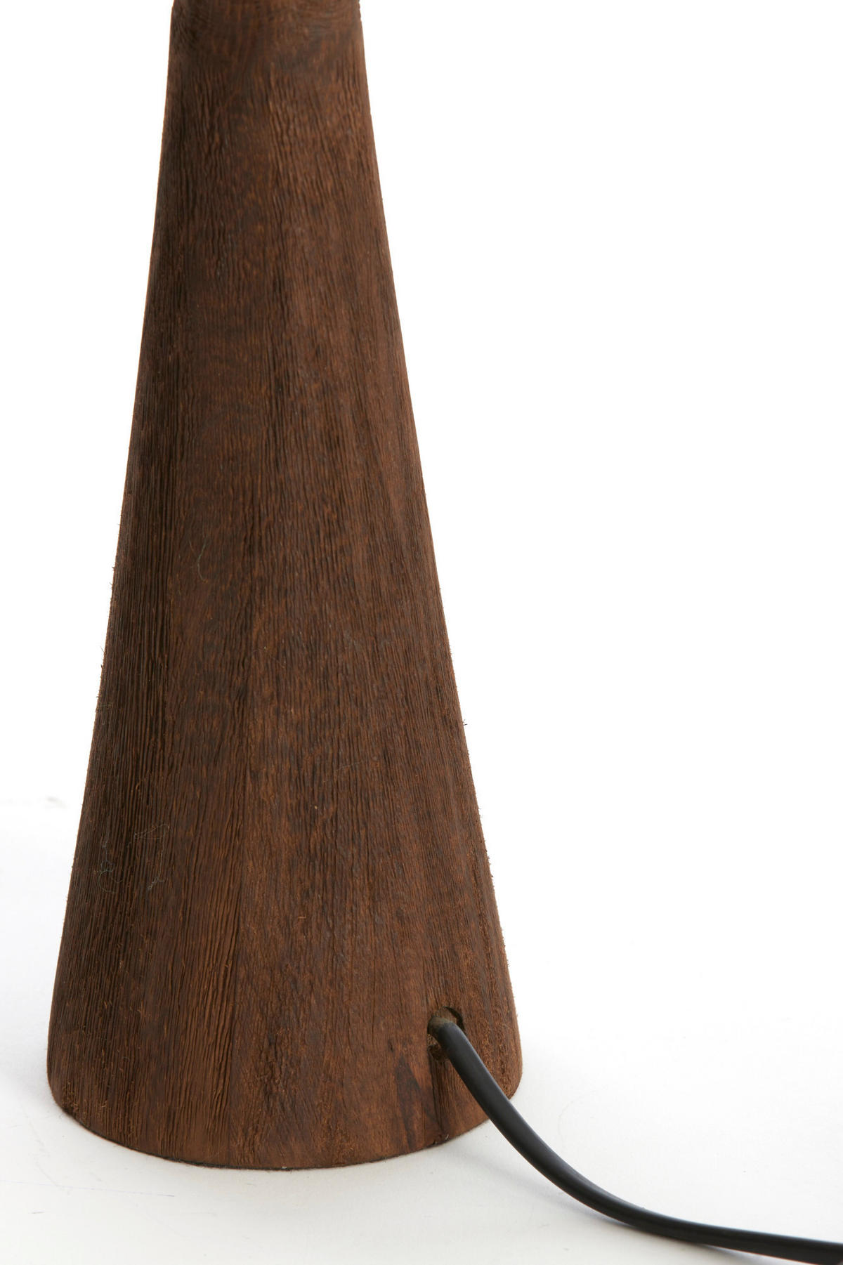 LAMPENFUSS Festina Braun Ø9/33 cm - Dunkelbraun, Holz (9/9/33cm) - Light & Living