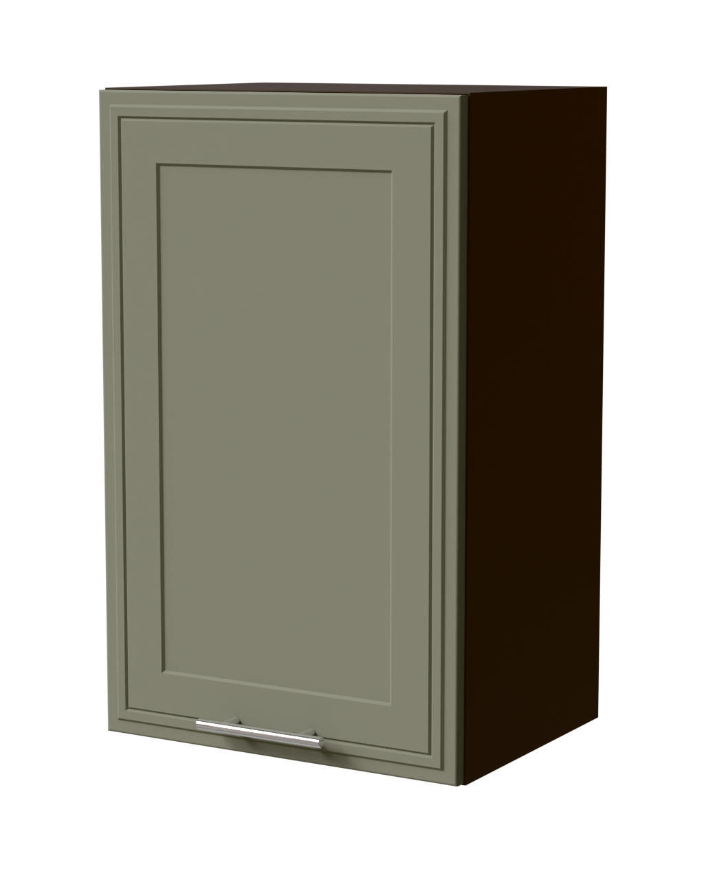HÄNGESCHRANK Salo W2/45 Lava / Reed Green Matt 45 / 32,5 / 72cm - Dunkelgrau/Grün, Holz/Holzwerkstoff (45/72/32.5cm) - Feldmann-Wohnen