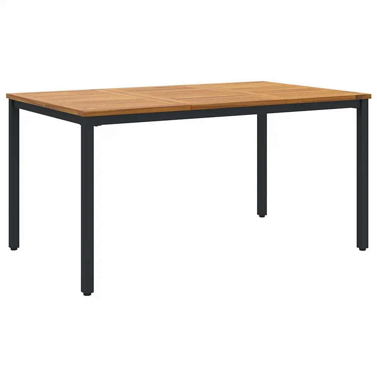 LOUNGEGARNITUR Garten 7-teiliges Schwarz - Schwarz, Holz - Kaket