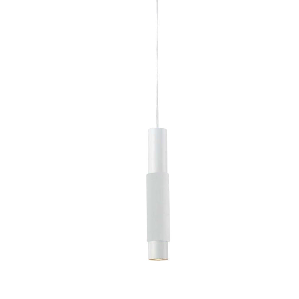 HÄNGELAMPE Crutch Weiß - Weiß Hochglanz/Weiß, Metall (5.8/5.8/40cm) - s.luce
