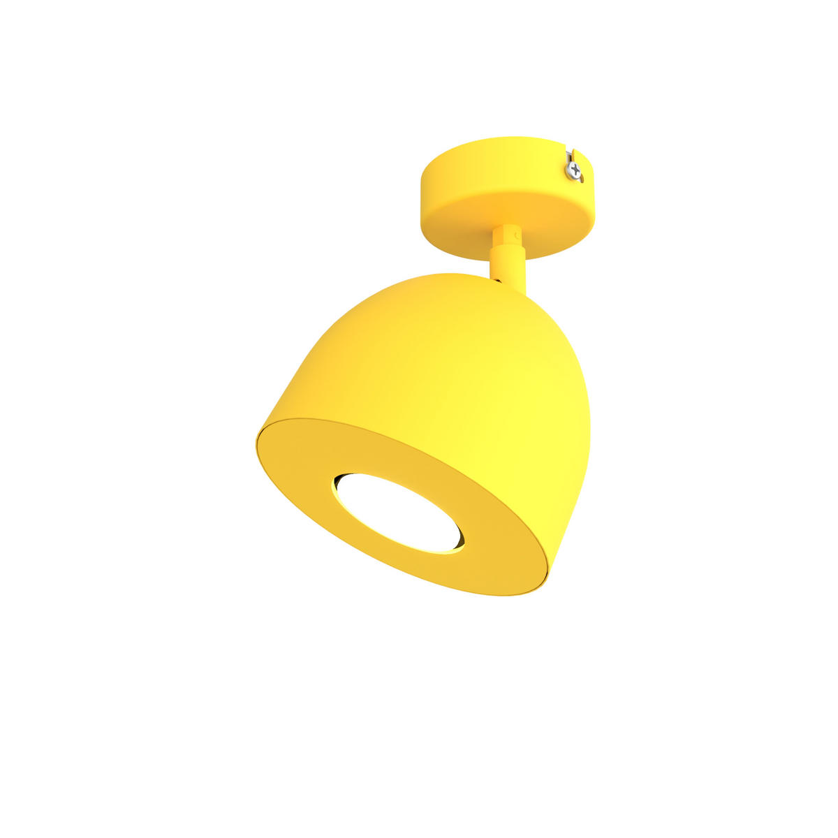 DECKENLEUCHTE - Gelb, Metall (8/8/18cm) - Lumicom