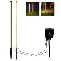 SOLAR-LED-GARTENSTECKER - warmweiß mit Dämmerungssensor und wetterfestem Design für Garten und Terrasse - Weiß, Kunststoff (3.5/3.5/77cm) - Northpoint