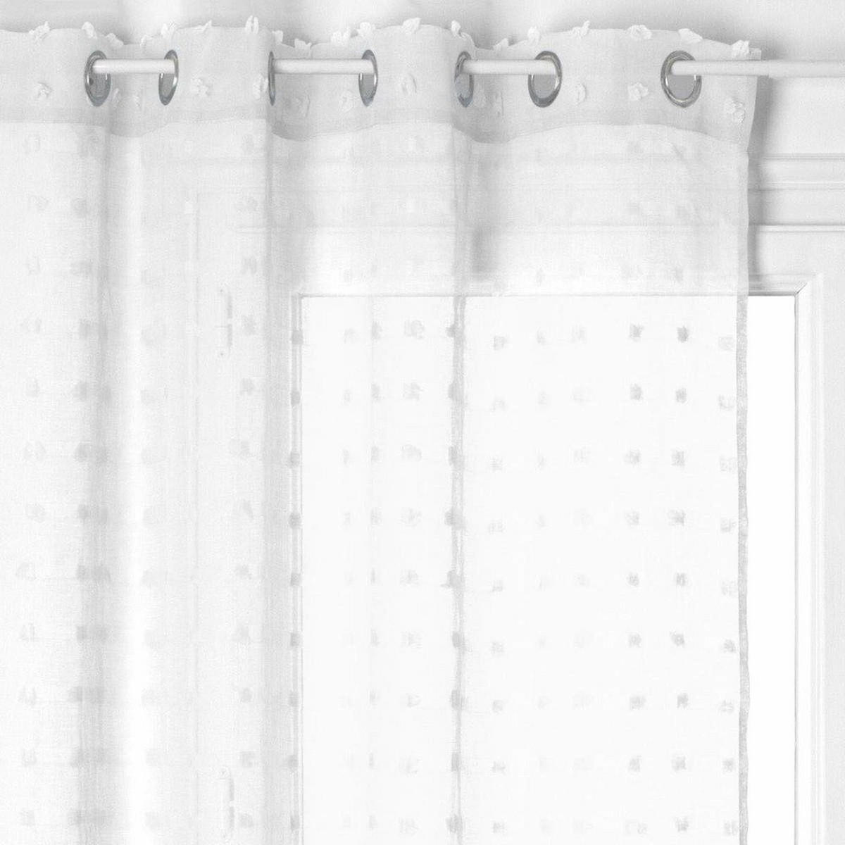 FERTIGVORHANG auf Rädern mit modischem Muster 240/140/240 cm - Weiß, Textil (140/240/240cm) - Atmosphera Createur d´interieur