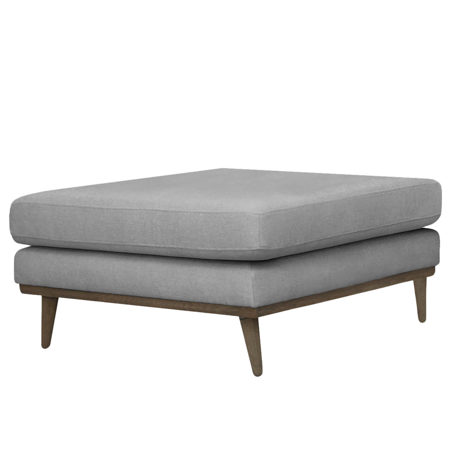 POLSTERHOCKER - Eichefarben/Grau, Textil (85/43/60cm) - home24