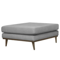 POLSTERHOCKER - Eichefarben/Grau, Textil (85/43/60cm) - home24