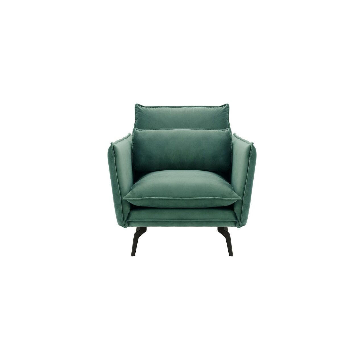 SESSEL Layla-Velluto 12 - Blau, Holz/Textil (105/95/98cm)
