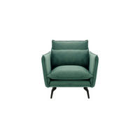 SESSEL Layla-Velluto 12 - Blau, Holz/Textil (105/95/98cm)