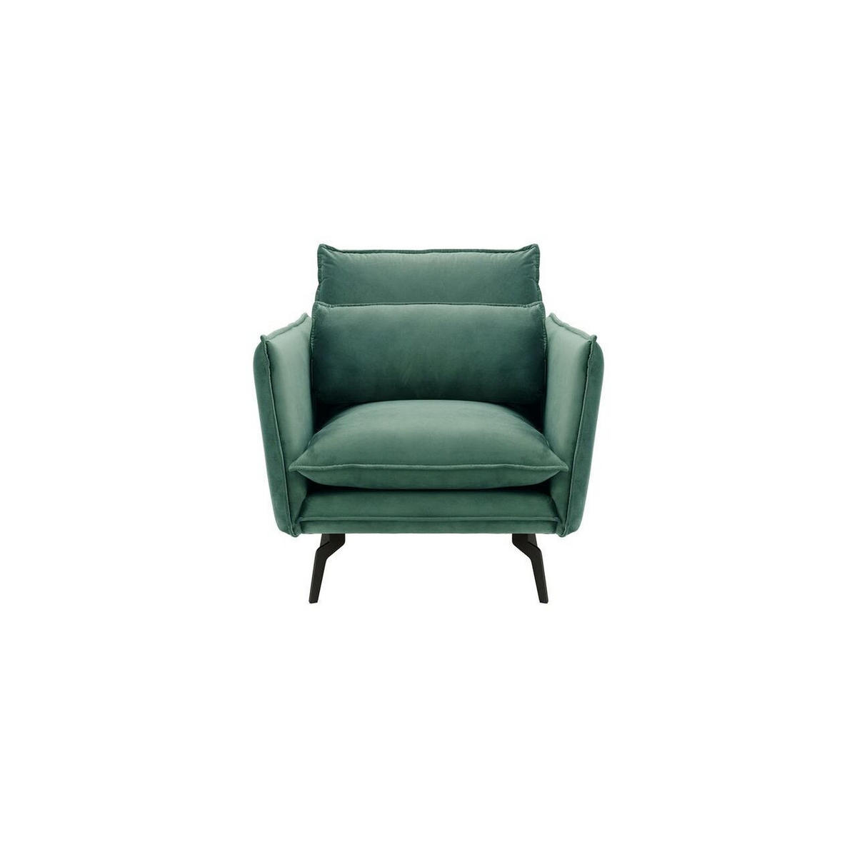 SESSEL Layla-Velluto 12 - Blau, Holz/Textil (105/95/98cm)