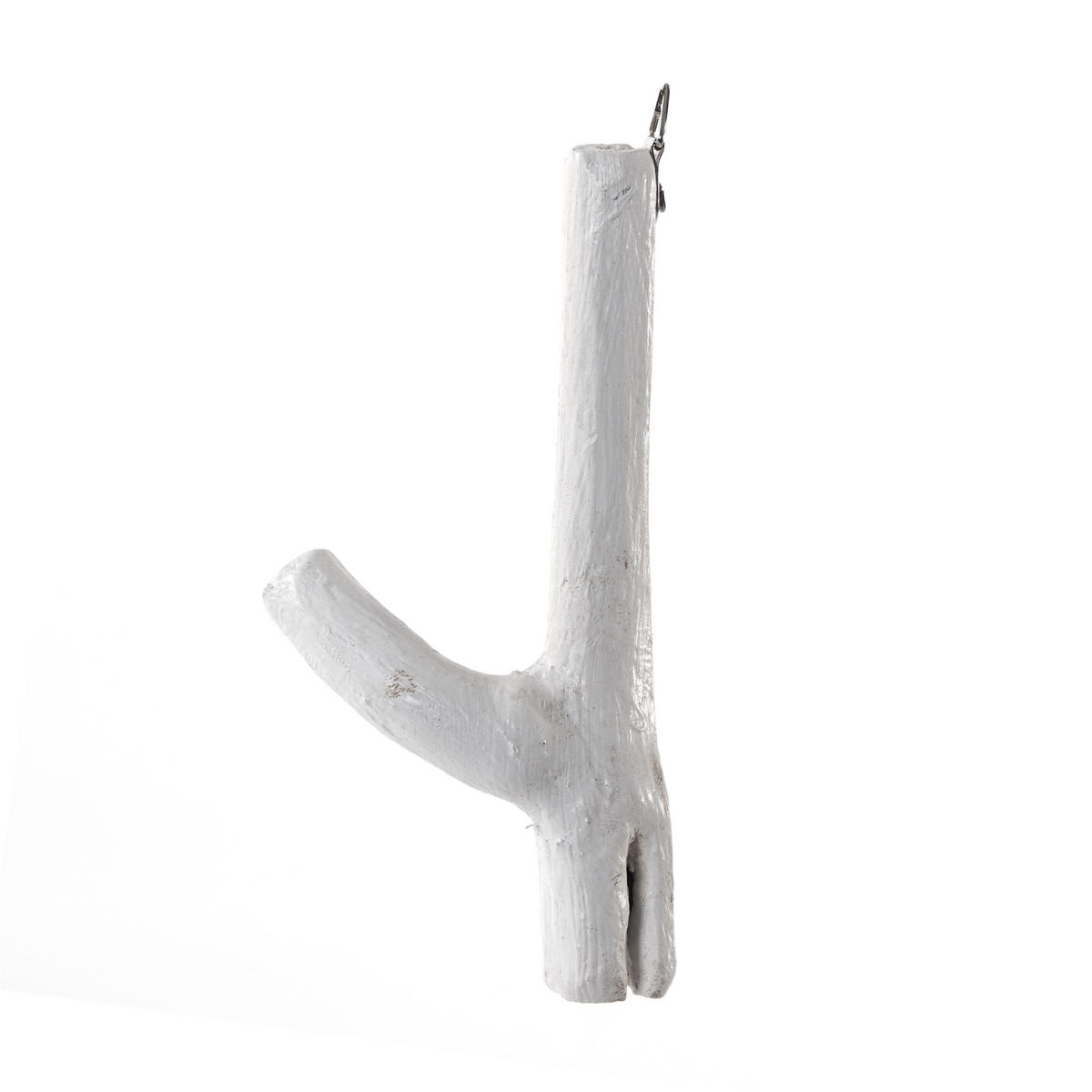 GARDEROBENHAKEN Limb 6er Set Teakholz Wurzel Weiß-Landhaus - Weiß, Holz (2.5/17/10cm) - DESIGN DELIGHTS