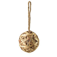 CHRISTBAUMKUGEL Amparo Braun 18/18/18 cm Naturmaterial - Braun, Naturmaterialien (18/18/18cm) - Mondex
