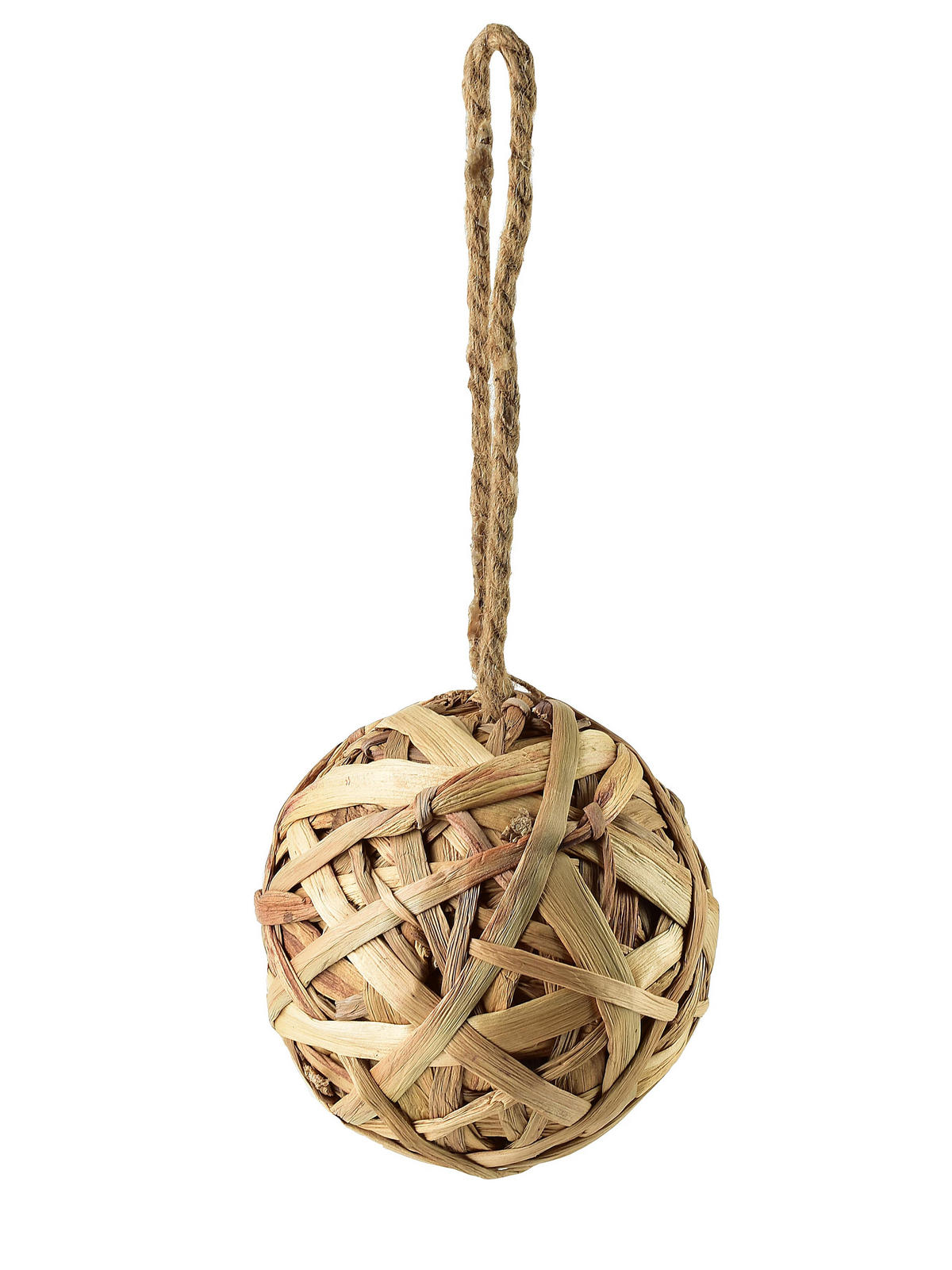 CHRISTBAUMKUGEL Amparo Braun 18/18/18 cm Naturmaterial - Braun, Naturmaterialien (18/18/18cm) - Mondex