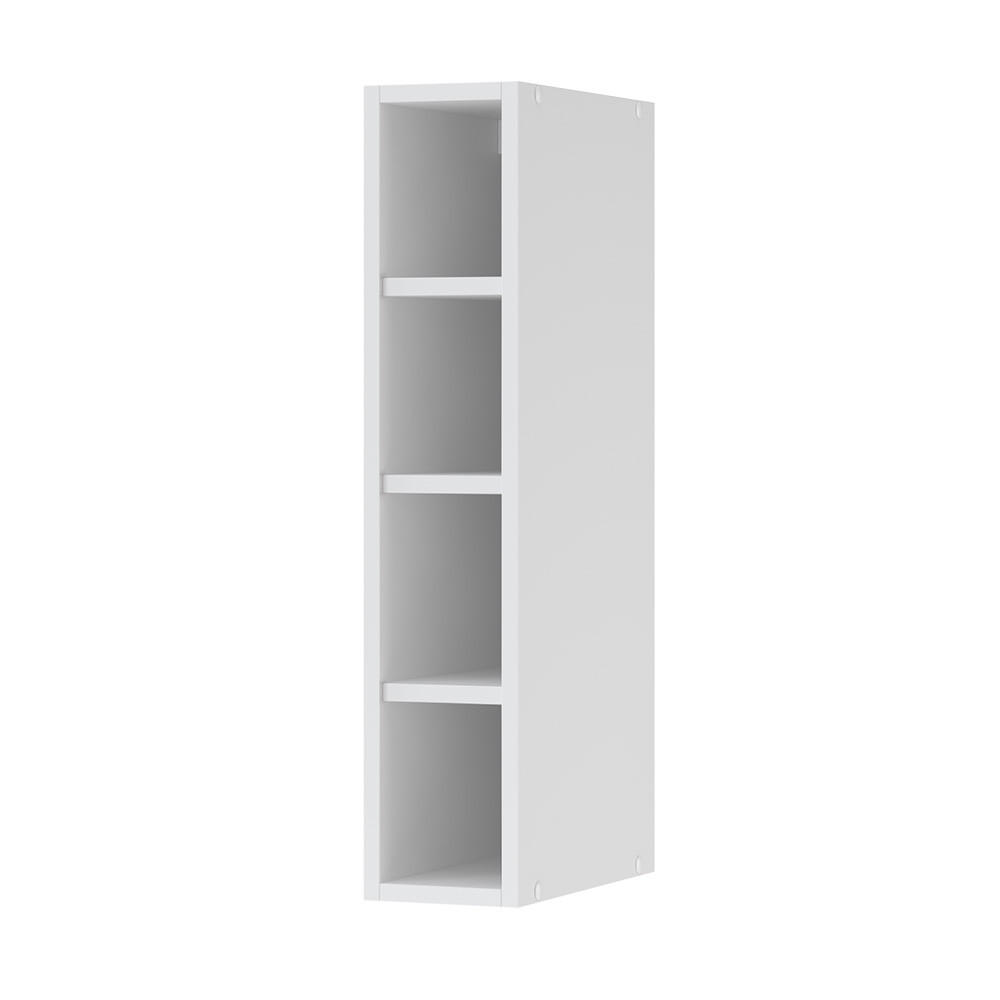 BADSCHRANK Fame-Line Weiß 15 x 72 cm - Weiß, Holzwerkstoff (15/72/32.5cm) - Vicco