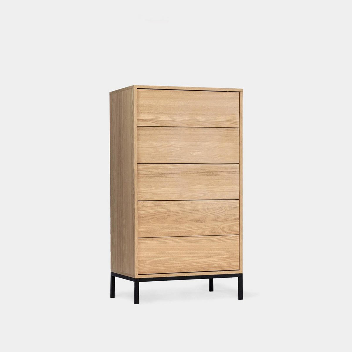 SCHUBLADENSCHRANK Remi Natürlich 60 cm x 110 cm - Naturfarben, Holzwerkstoff (60/110/40cm) - Klast Home