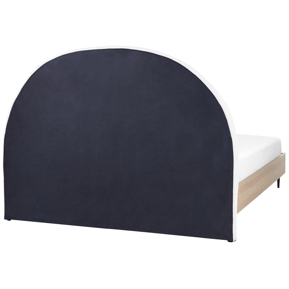 BETT 160/200cm Cremeweiß Millay - Creme, Textil (160/200cm) - Beliani