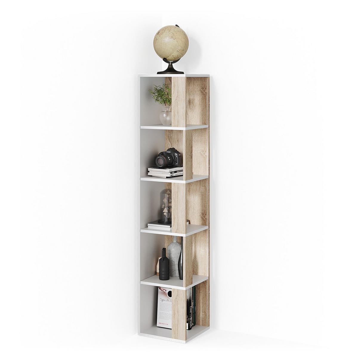 ECKREGAL Lio Sonoma 33.3 x 162.2 cm - Sonoma Eiche, Holzwerkstoff (33.3/162.2/33.3cm) - Vicco