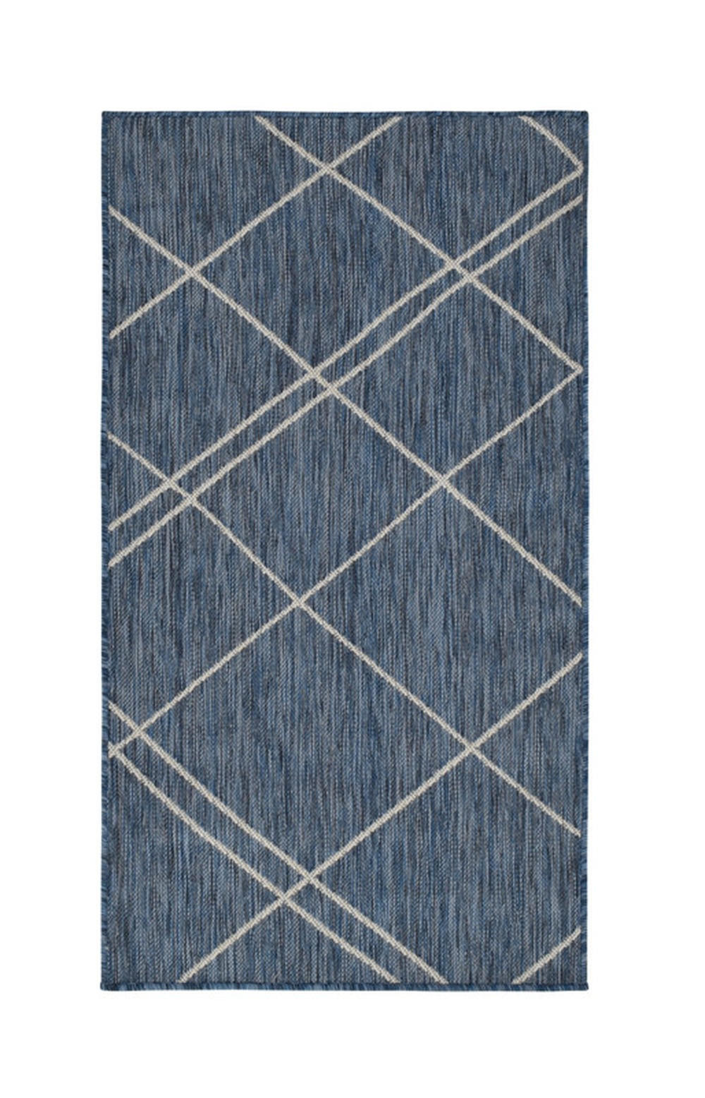 OUTDOOR-TEPPICH Terrace Azurblau/Weiß 160x220 cm - Multicolor, Textil (160/220cm) - Vercai Rugs