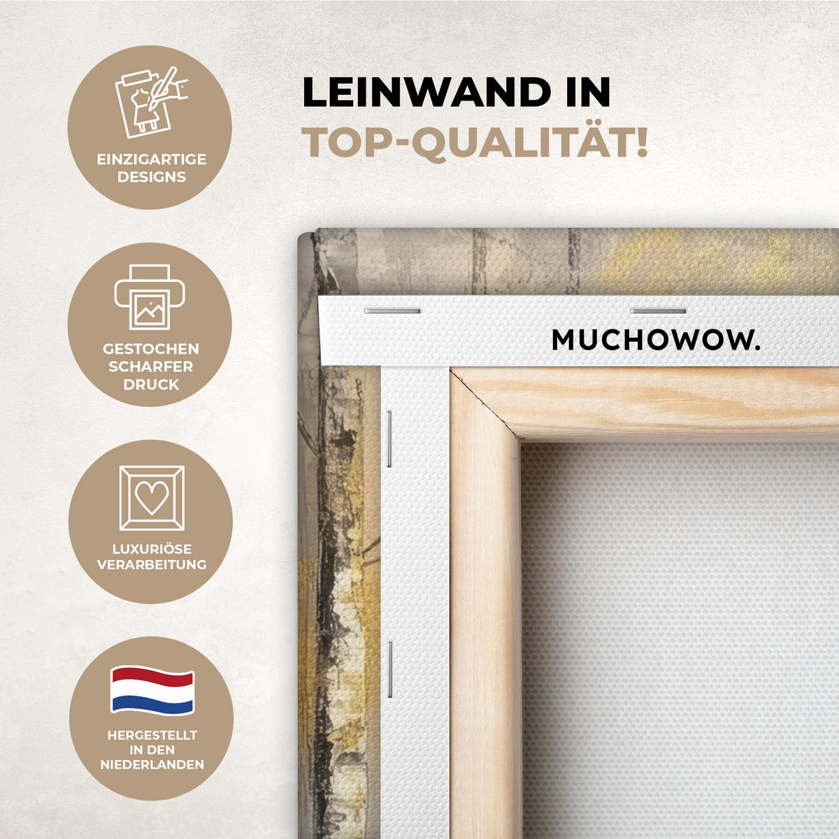 LEINWANDBILD Winter - Abstrakt - Schnee - Natur - Sonne 30x40 cm - Grau, Textil (30/40cm) - MuchoWow