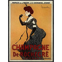 POSTER Champagner Rochegré A3 Schwarzer Rahmen - Schwarz, Papier (29.7/5/42cm) - Nacnic
