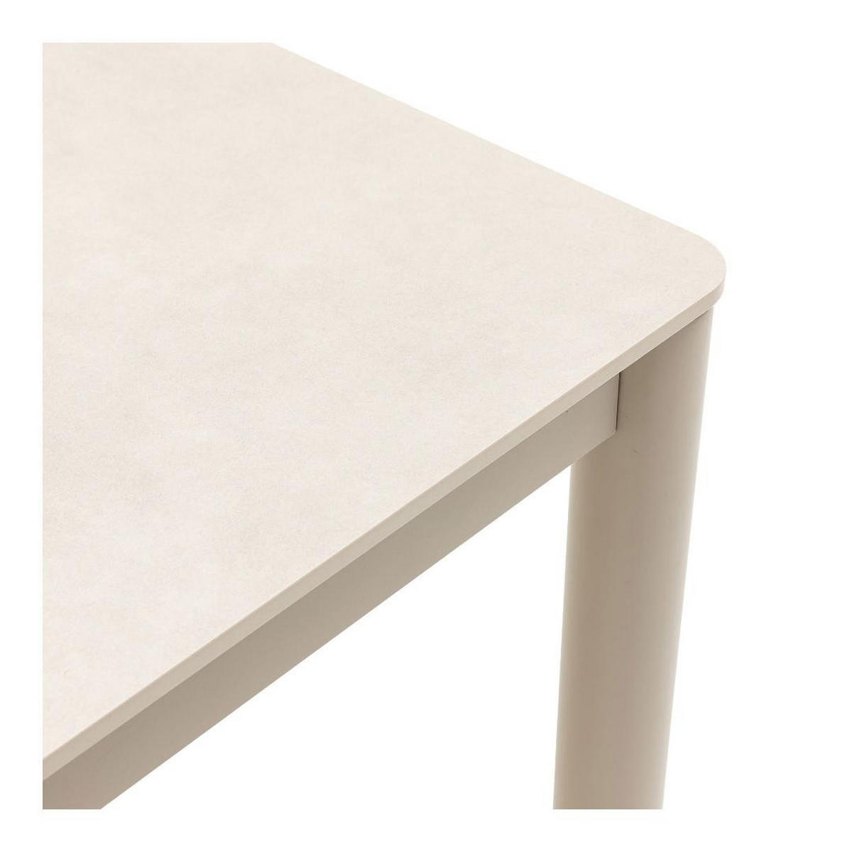GARTENTISCH, Asta, Sandfarben, Metall / Keramik, 200 x 90 x 74 cm - Sandfarben, Metall (90/200/74cm) - ebuy24